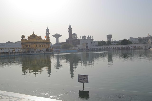 Golden Temple Amritsar golden façade reflection in Amrit Sarovar