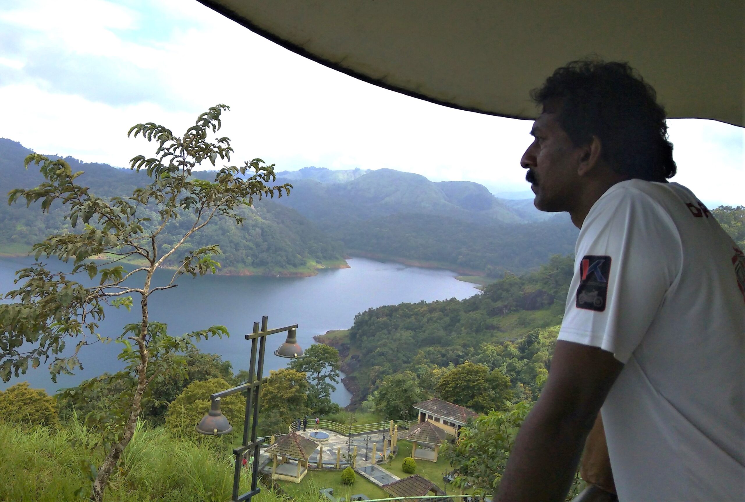 LOOKING AT THE scenic beauty of idukki dam area