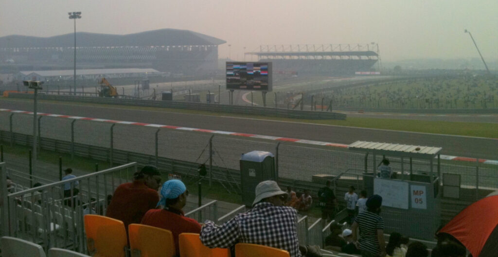 formula 1 car race in buddh circuit, delhi
