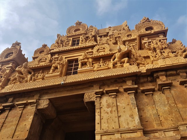 Sculpted details showing Chola dynasty artistry and precision, tanjaore