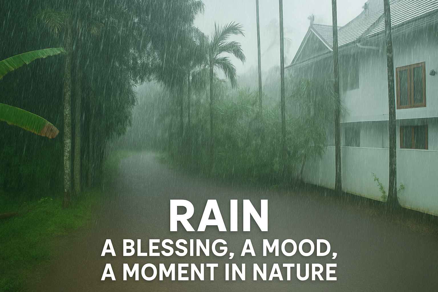 When It Rains: A Poetic Reflection on Nature’s Blessing