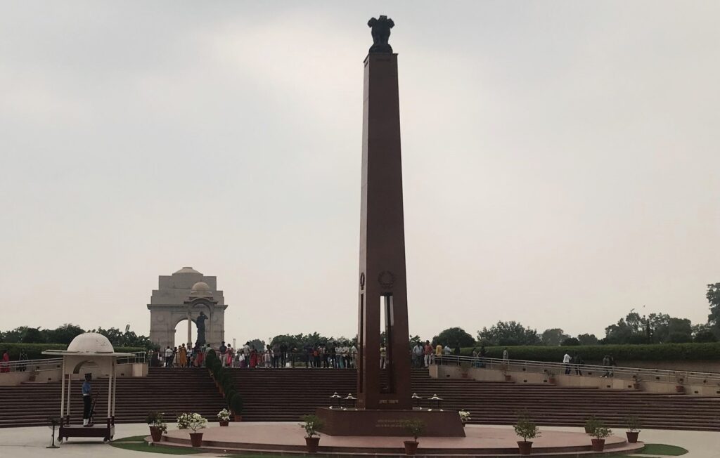 National War Memorial and India Gate Delhi photography