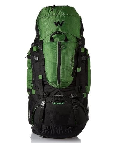 Wildcraft 65 ltrs Green Hiking Backpack (Gangotri Plus Green) for Himalayan trekking